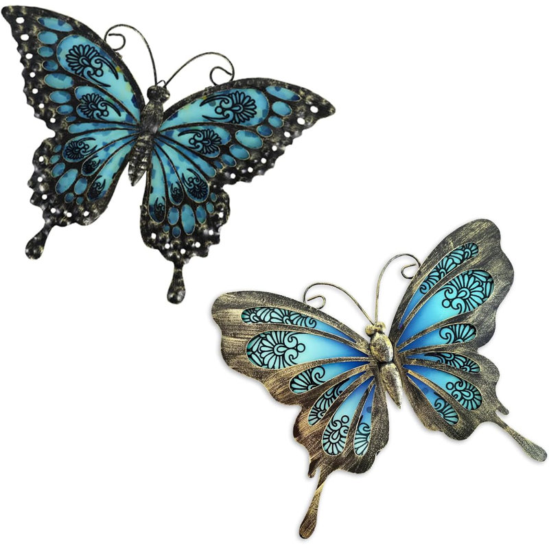 August Grove® Metal Butterfly Wall Decor | Wayfair